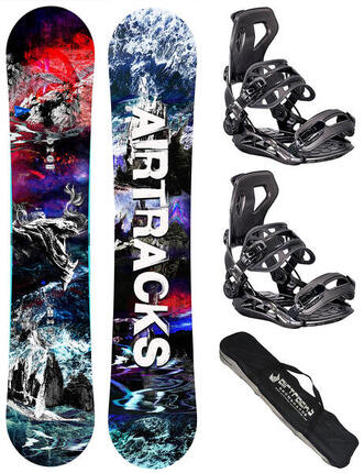 Herren Snowboard Set Fantasy Carbon + Bindung Master Größe L + SB Bag-DC-Bundle