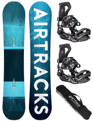 Set snowboard da uomo: Tavola Blue Drifter Wide + Attacchi Master L + Sacca