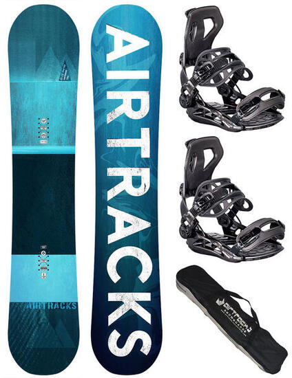 Set snowboard da uomo: Tavola Blue Drifter Wide + Attacchi Master L + Sacca