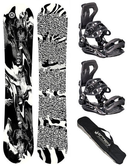 Herren Snowboard Set Read My Mind + Bindung Master Größe XL + SB Bag-DC-Bundle