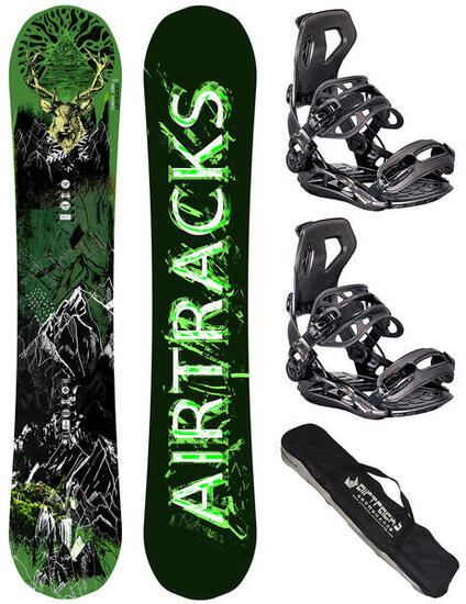 Herren Snowboard Set Forest King + Bindung Master Größe XL + SB Bag-DC-Bundle