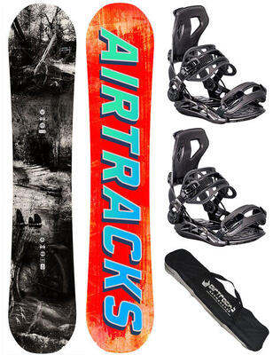 Snowboardset heren: past & future hybrid rocker + master binding l + sb tas