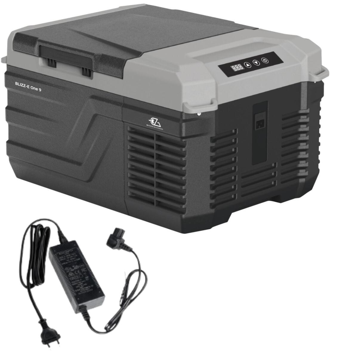 Eza - Pack Eza Glacière À Compression 9 Litres Camping Car + Adaptateur 12/220v - Glacière - Noir - 9 L - Decathlon