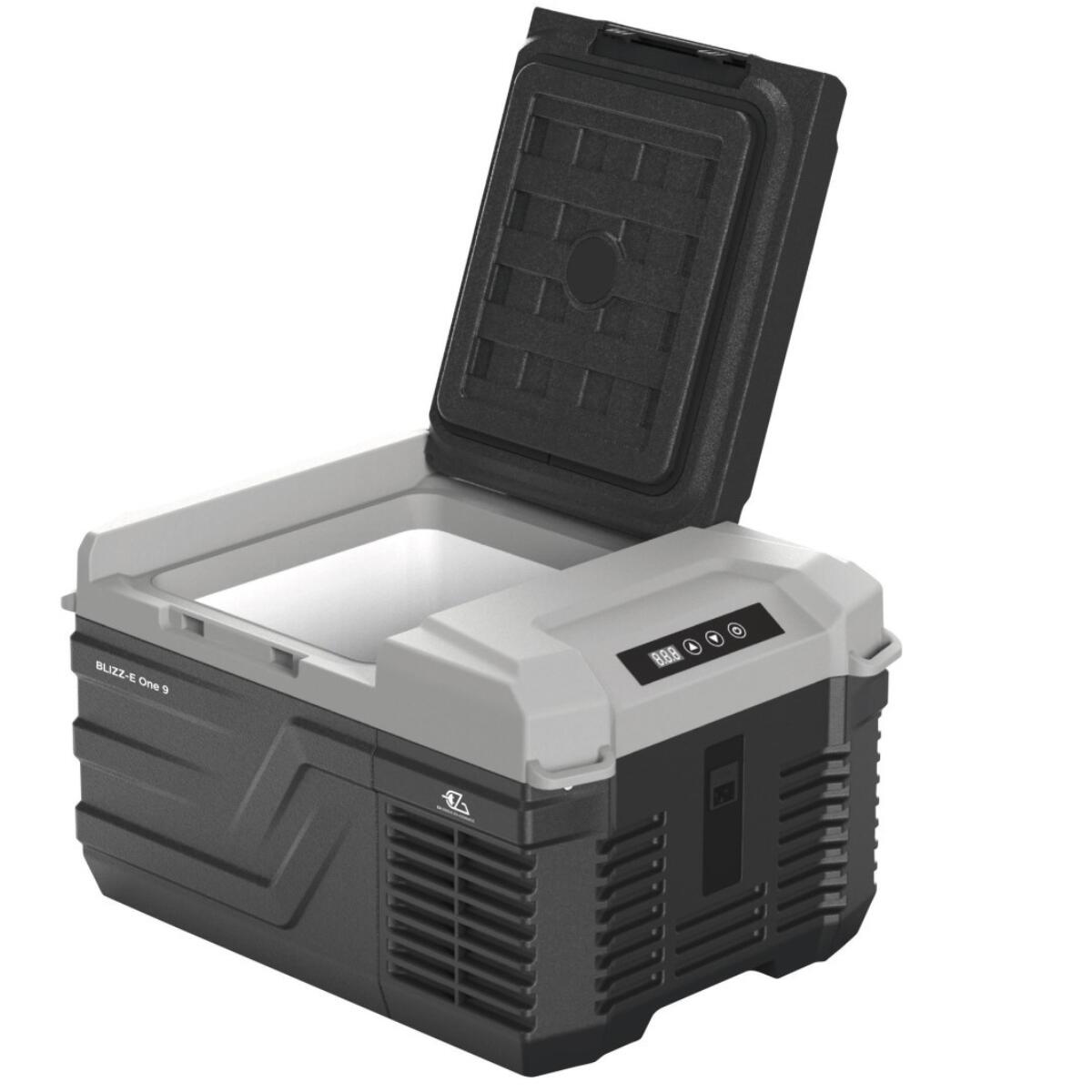 Pack EZA Glacière à compression 9 litres Camping car + Adaptateur 12/220V 3/5