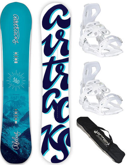 Damen Snowboard Set Orbelus + Bindung Master W Größe M + SB Bag-DC-Bundle