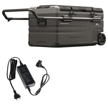 EZA Glacière à compression Blizz-E Flex 91 litres Camping-car + Adaptateur