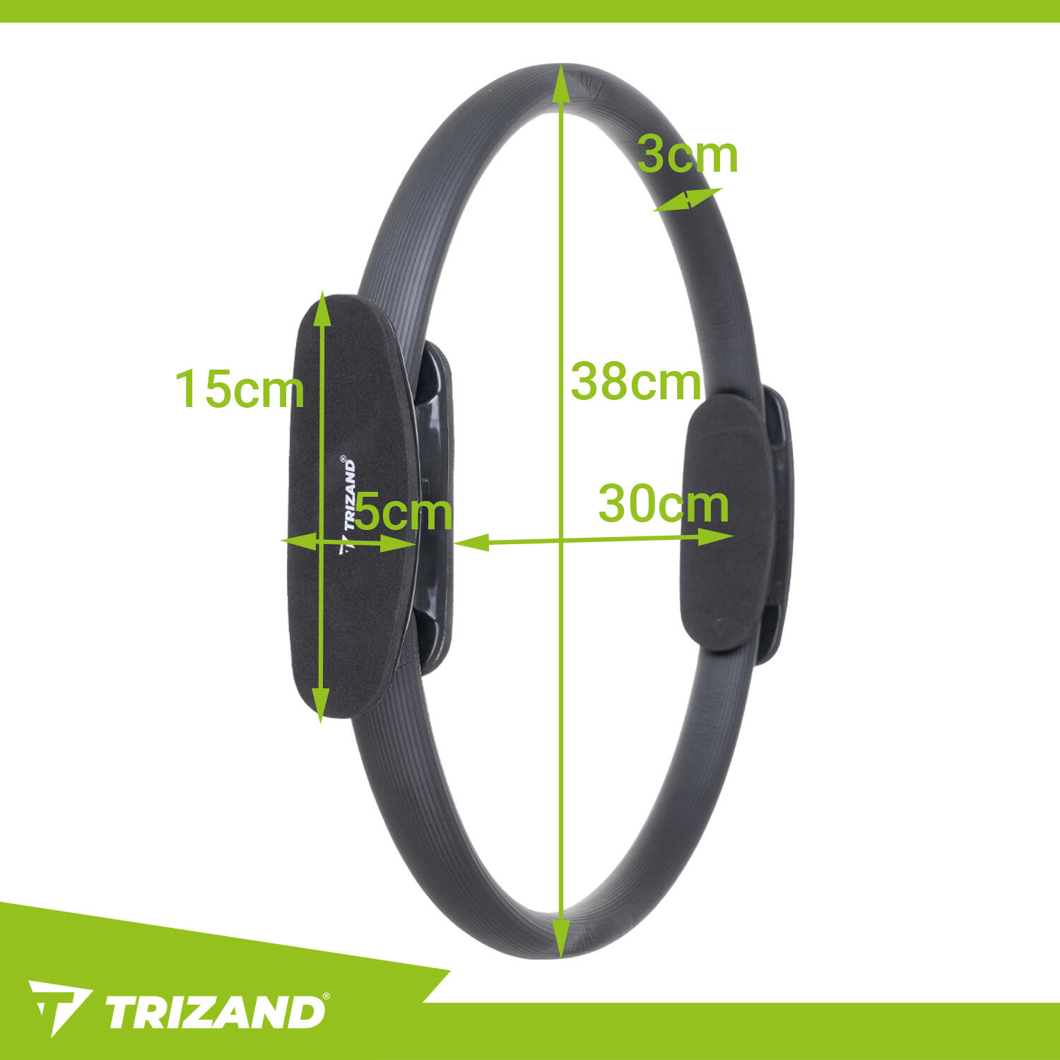 Obręcz do pilatesu TRIZAND 38 cm - ring 2/7