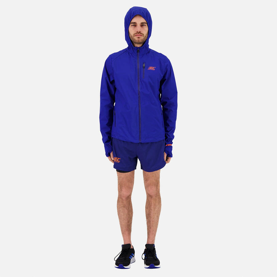 Veste coupe-vent BodyCross MID-ULTRA Windbreaker Homme bleu, polyester 7/8
