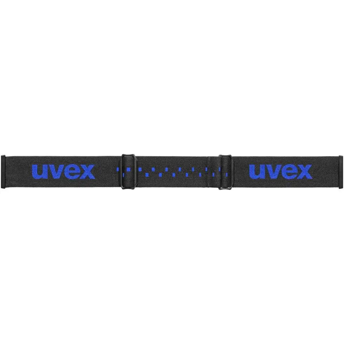 Masque uvex pwdr FM black matt dl/blue-clear 4/4