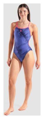 Traje de baño Arena Arch Azul/Rosa Mujer 5/7