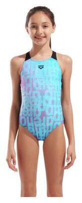 Arena Multi Colours Badeanzug Blau/Schwarz Mädchen