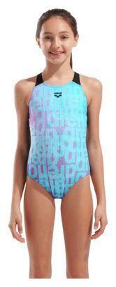 Arena Multi Colours Badeanzug Blau/Schwarz Mädchen