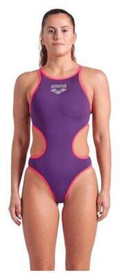 Costume da bagno Arena One Big Logo Viola/Corail Donna