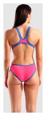 Maillot de bain Arena One Big Logo Rose/Bleu Femme 2/7