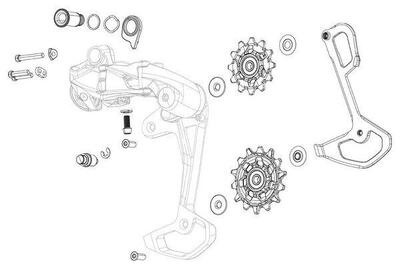 Sram gx eagle rollen en interne kooi