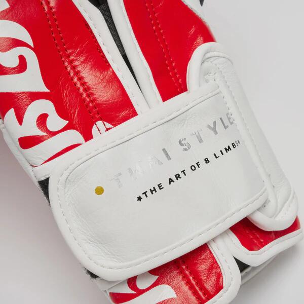 Guantes de boxeo Leone1947 Thai Style piel rojo 12 oz 7/7