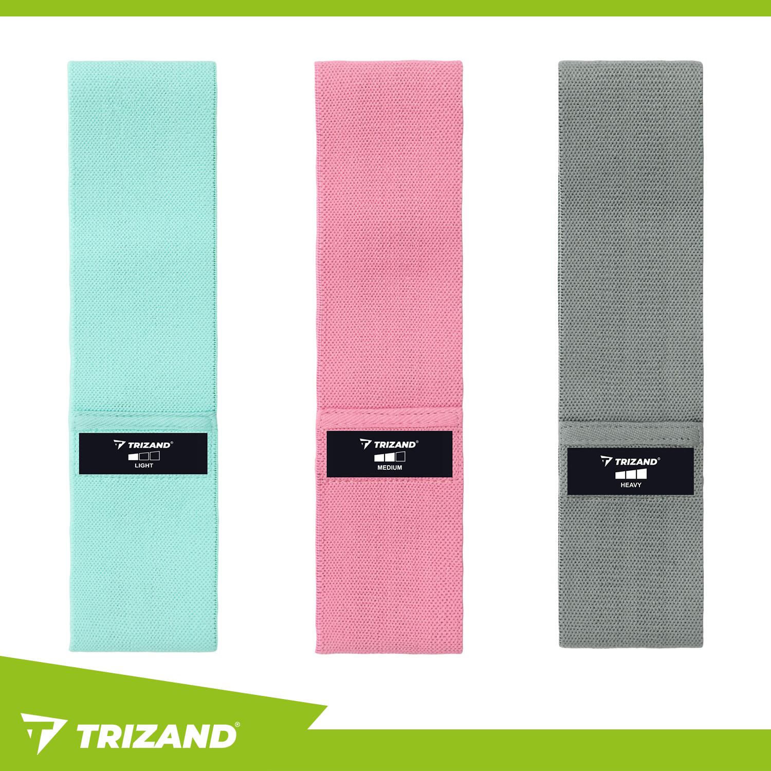 Gumy oporowe do ćwiczeń 3 szt. materiałowe 8–31 kg 5/7