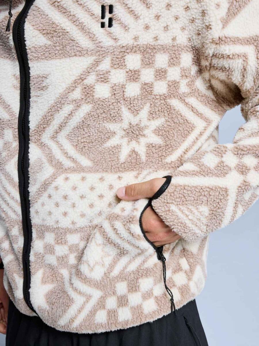 Veste Sherpa - Homme - Quatre Saisons - Blanc Multi 5/7
