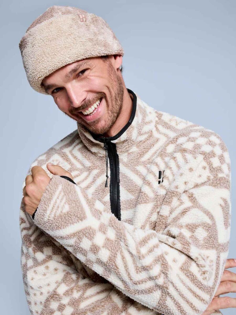 Veste Sherpa - Homme - Quatre Saisons - Blanc Multi 4/7
