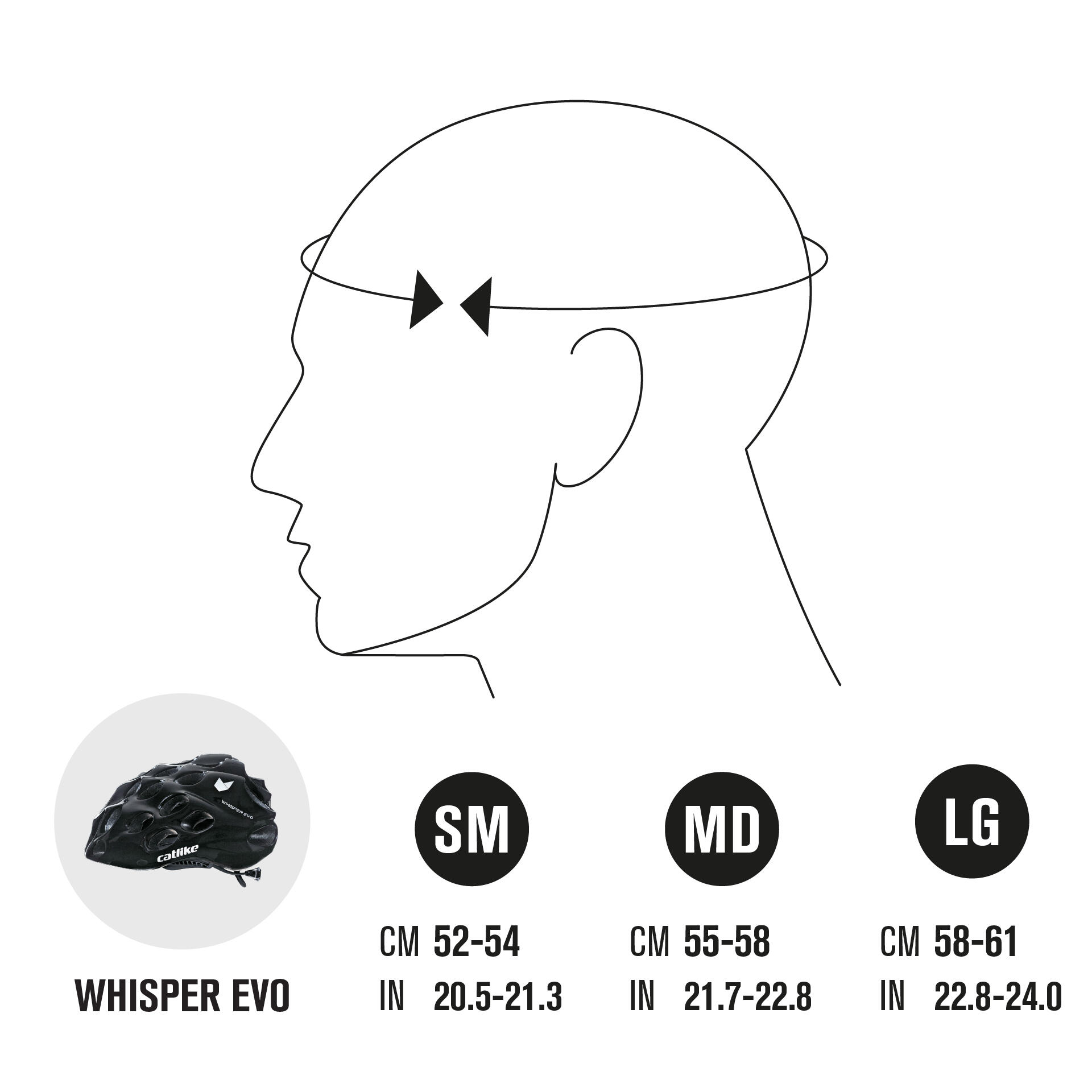 Casque de Vélo de Route Whisper Evo Noir 2/7