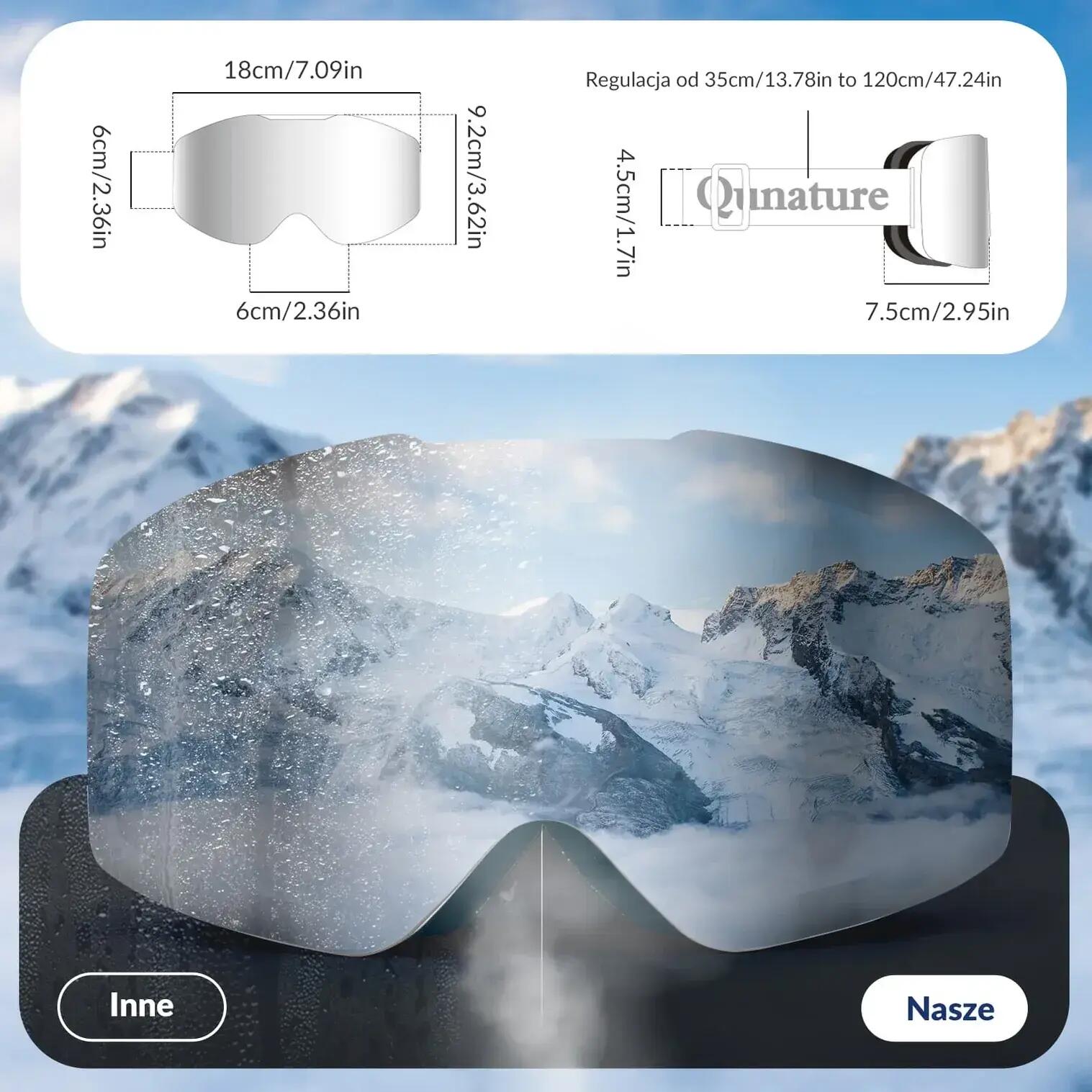 Gogle narciarskie - Qunature Q23-008 4/7