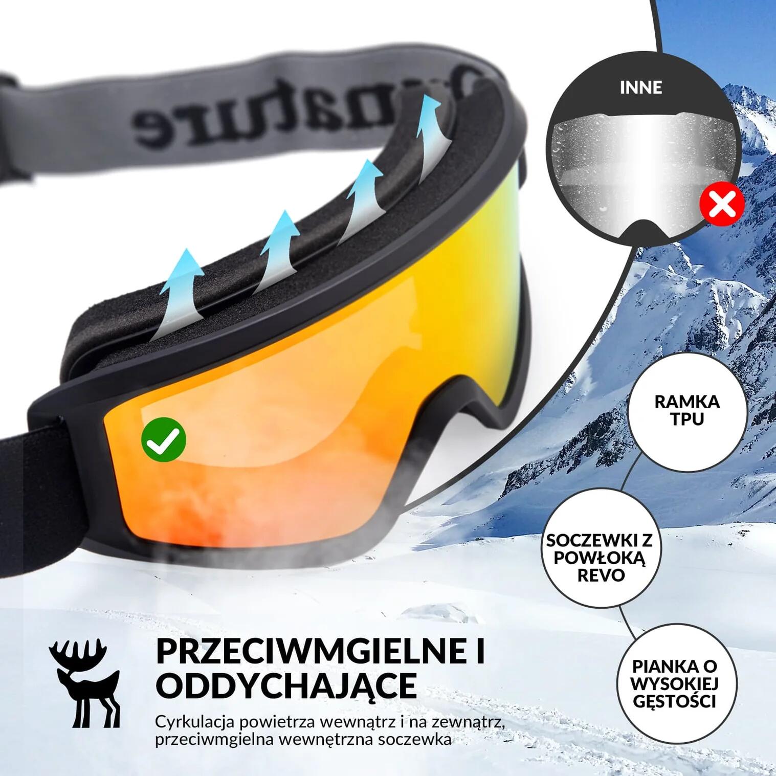 Gogle narciarskie  - Qunature Q23-003 5/6