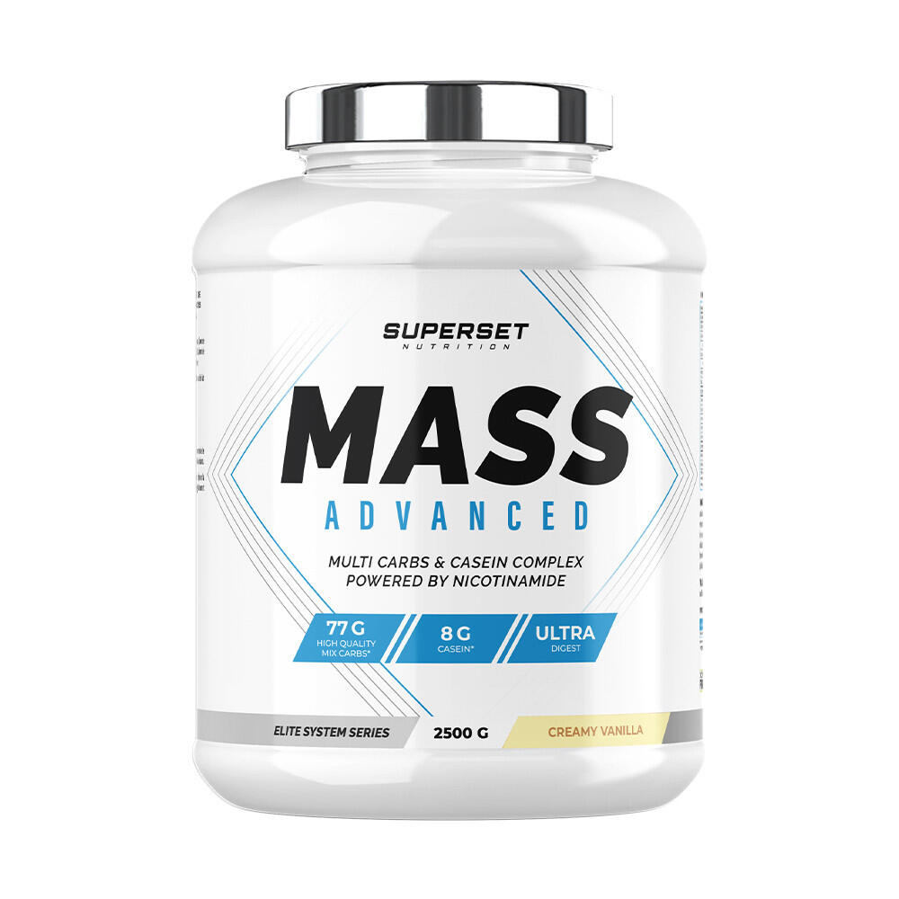 SUPERSET NUTRITION Stijgers - Mass Advanced (2,5kg) - Romige Vanille
