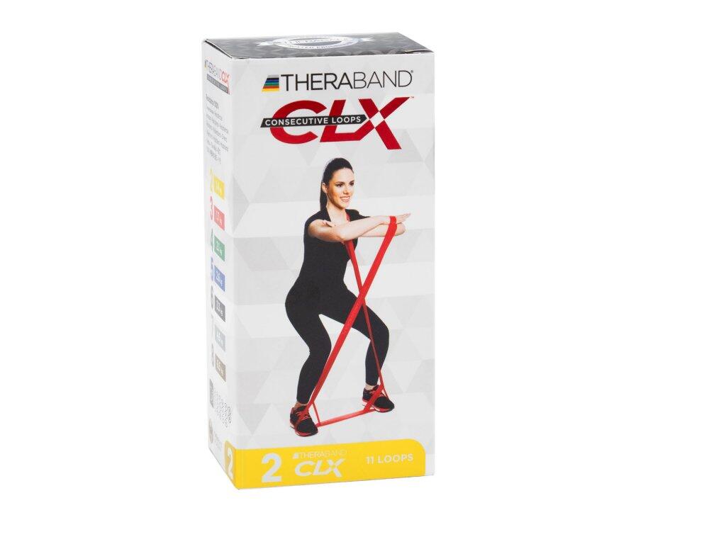 THERABAND Cvičební guma CLX se smyčkami - slabý odpor