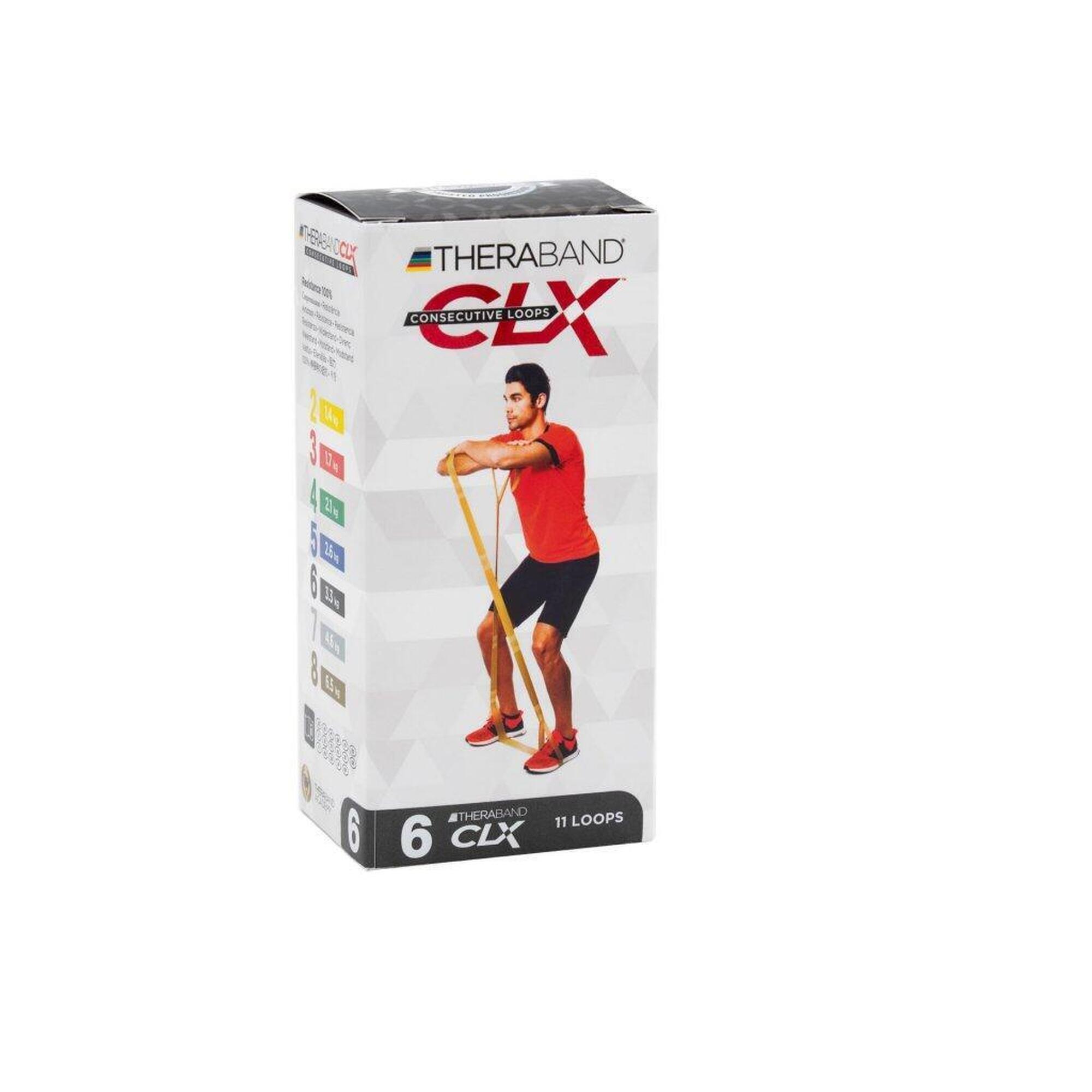 THERABAND Cvičební guma CLX se smyčkami – speciálně silný odpor