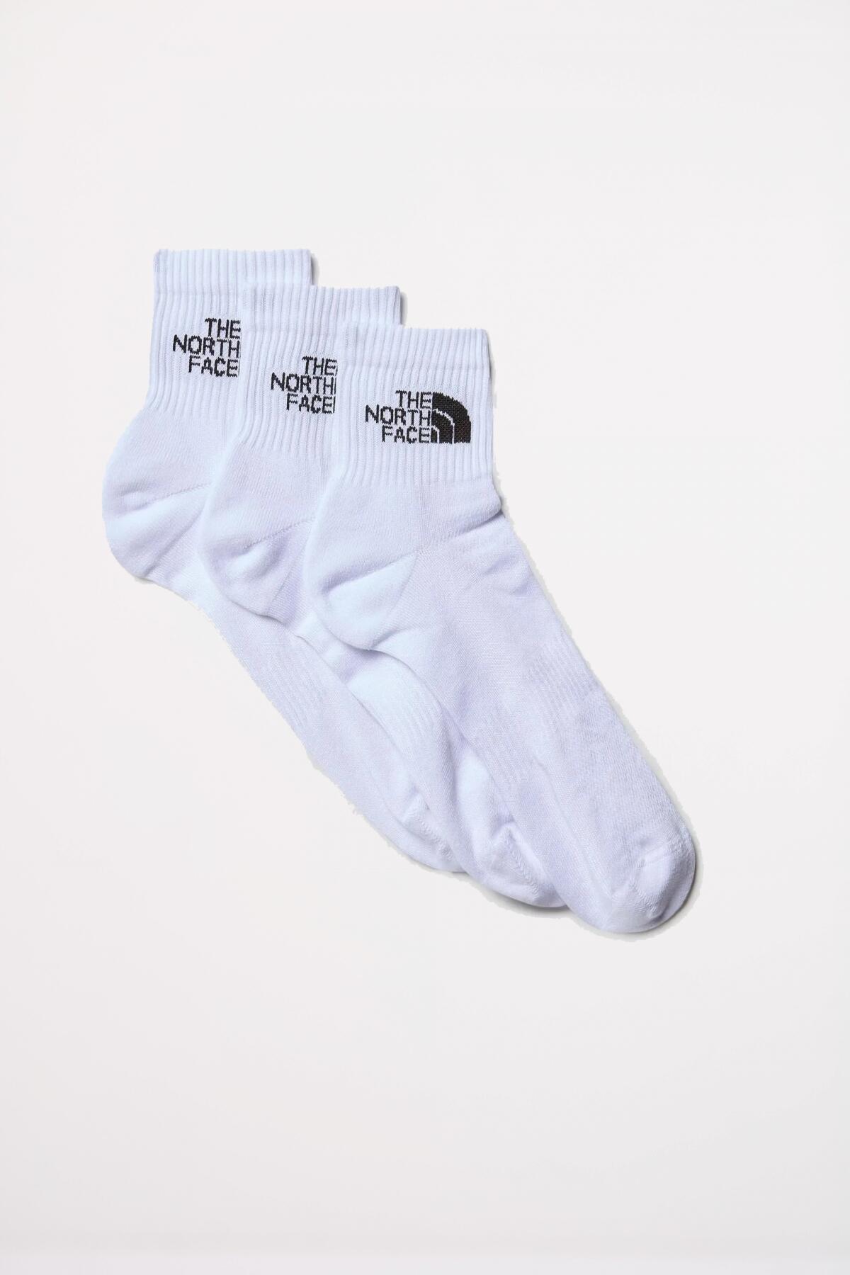 Chaussettes The North Face Modèle Mlsprt Sock Csh Qrtr 3 Couleur Blanc 4/5