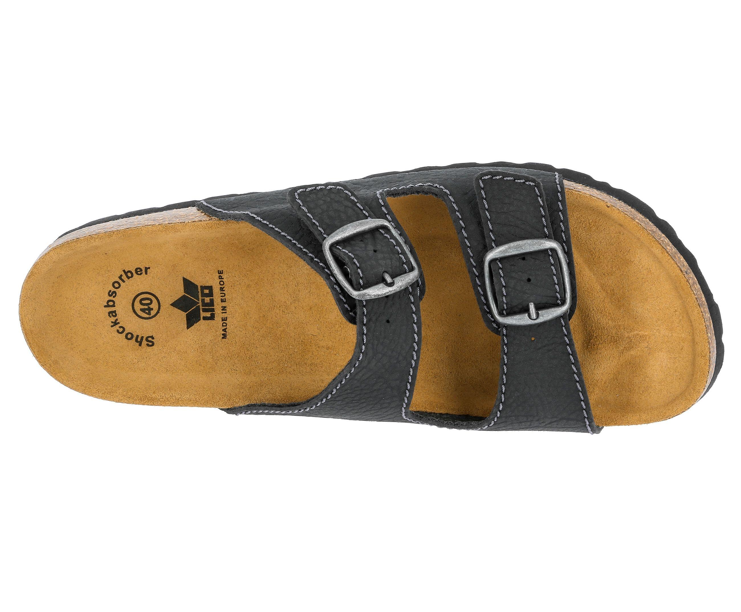 Pantolette Herren Schnallen LICO Natural Elefo 5/6