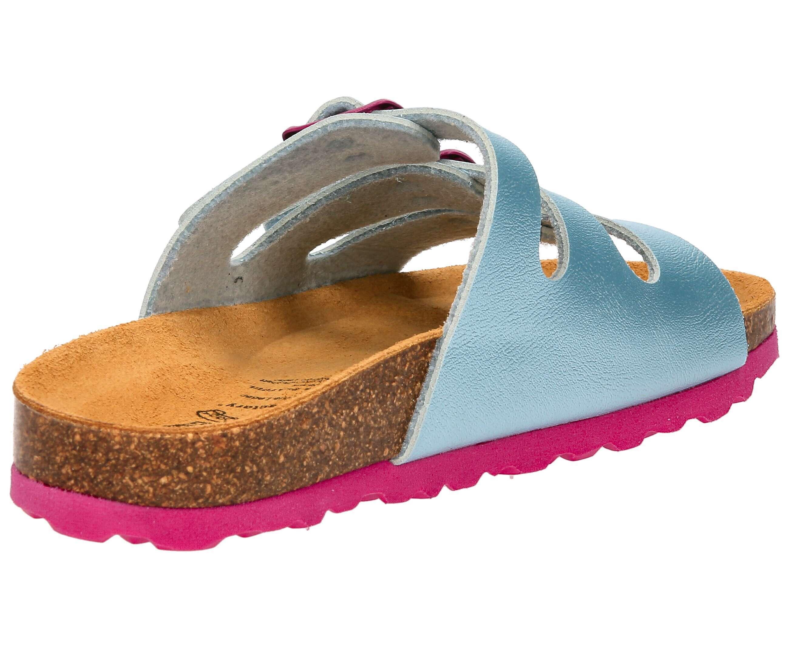 mule - loisir - filles - réglable, confortable - Bioline - turquoise 4/6