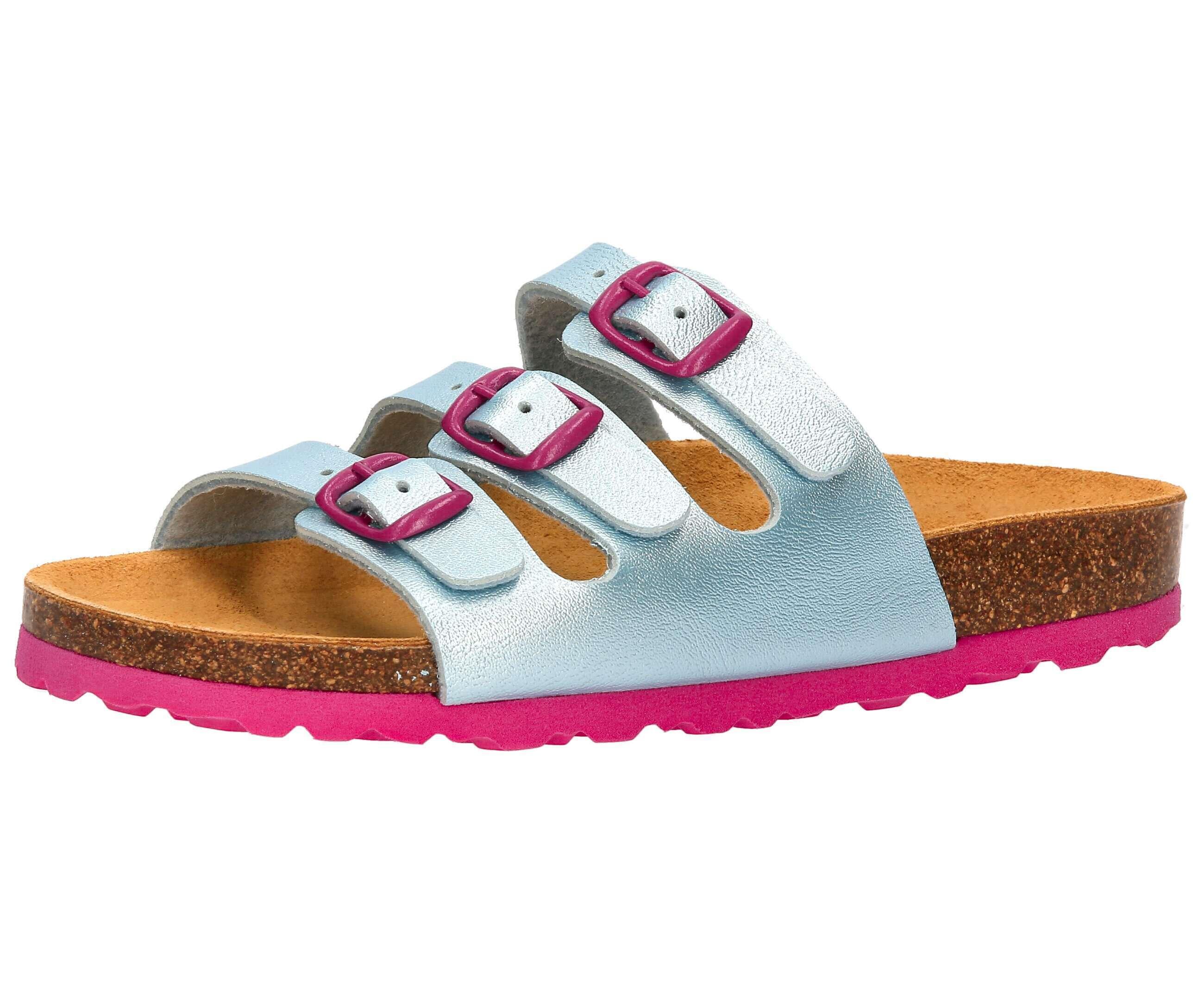 mule - loisir - filles - réglable, confortable - Bioline - turquoise 1/6