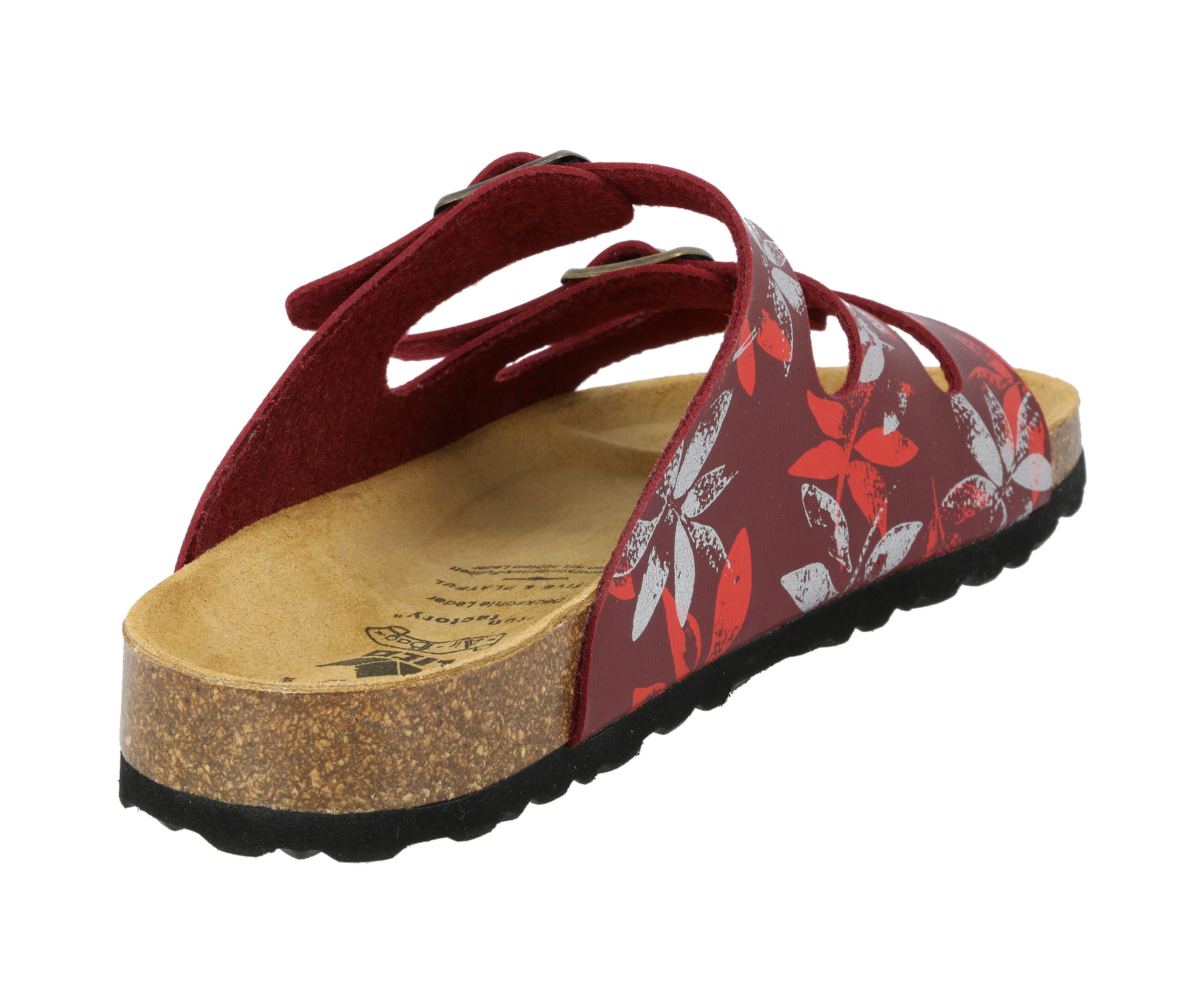 LICO Bioline Leave Pantolette Damen mit verstellbaren Schnallen 4/6