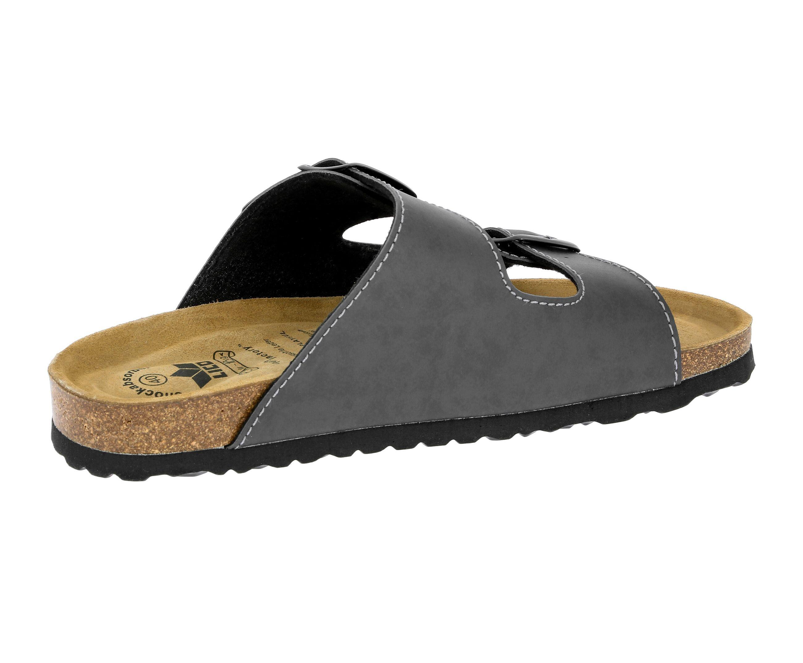 LICO Bioline Man Soft pantofole da uomo con fibbie regolabili 4/6