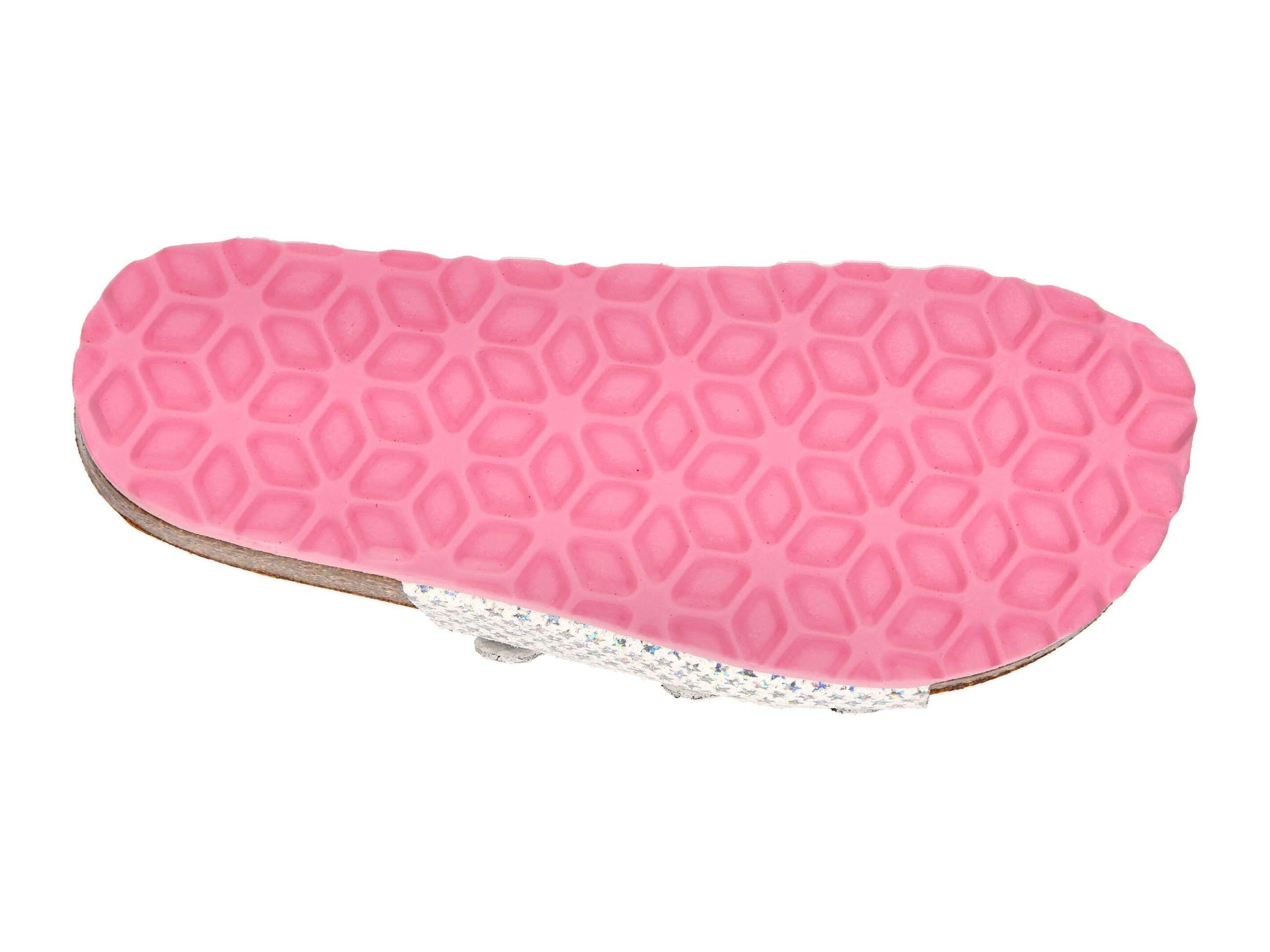 Mule - tempo libero - ragazze - comoda, scintillante - BIOLINE STARLINE - bianco 6/6