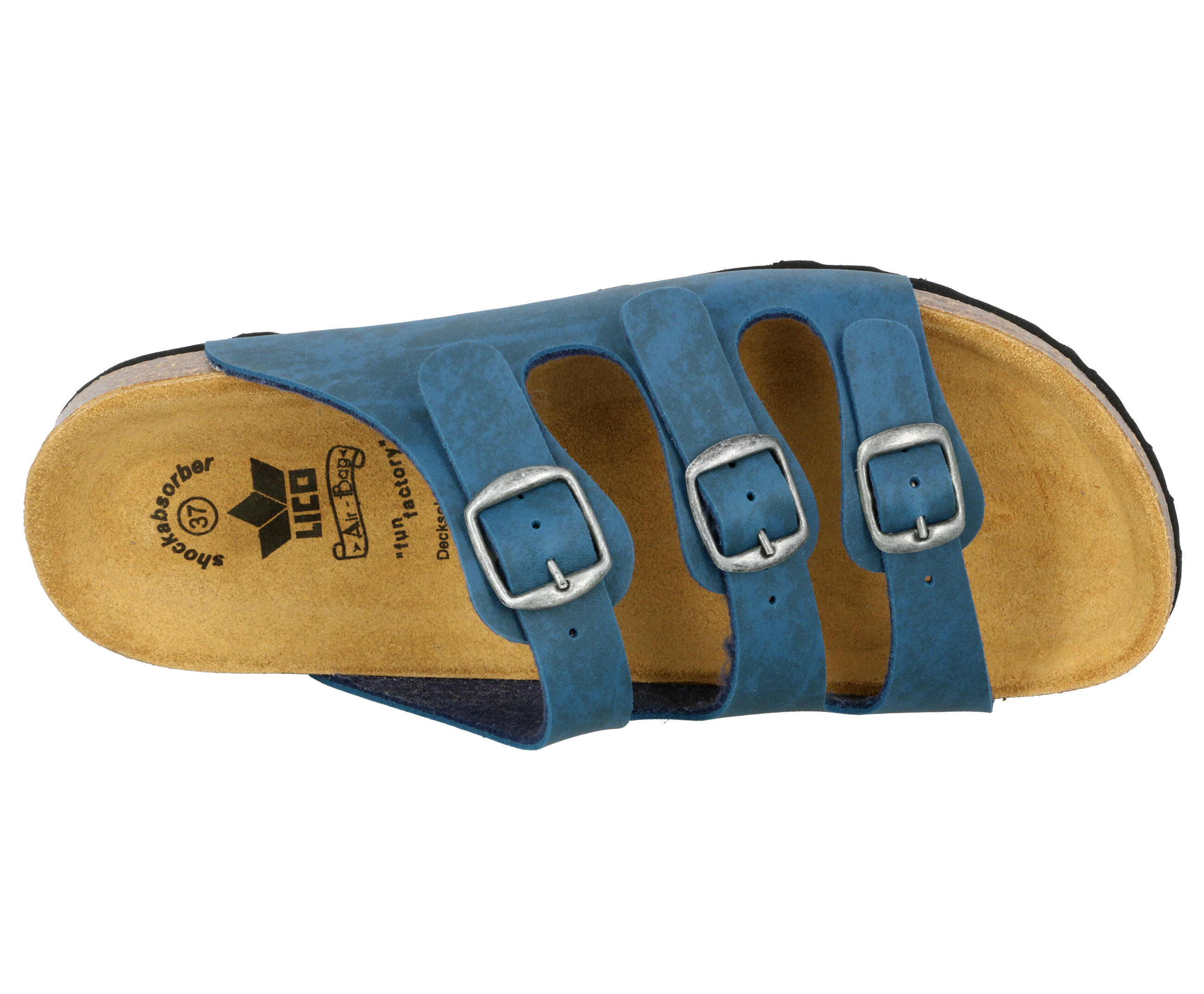 Pantolette Damen Schnallen LICO Bioline Lady 5/6