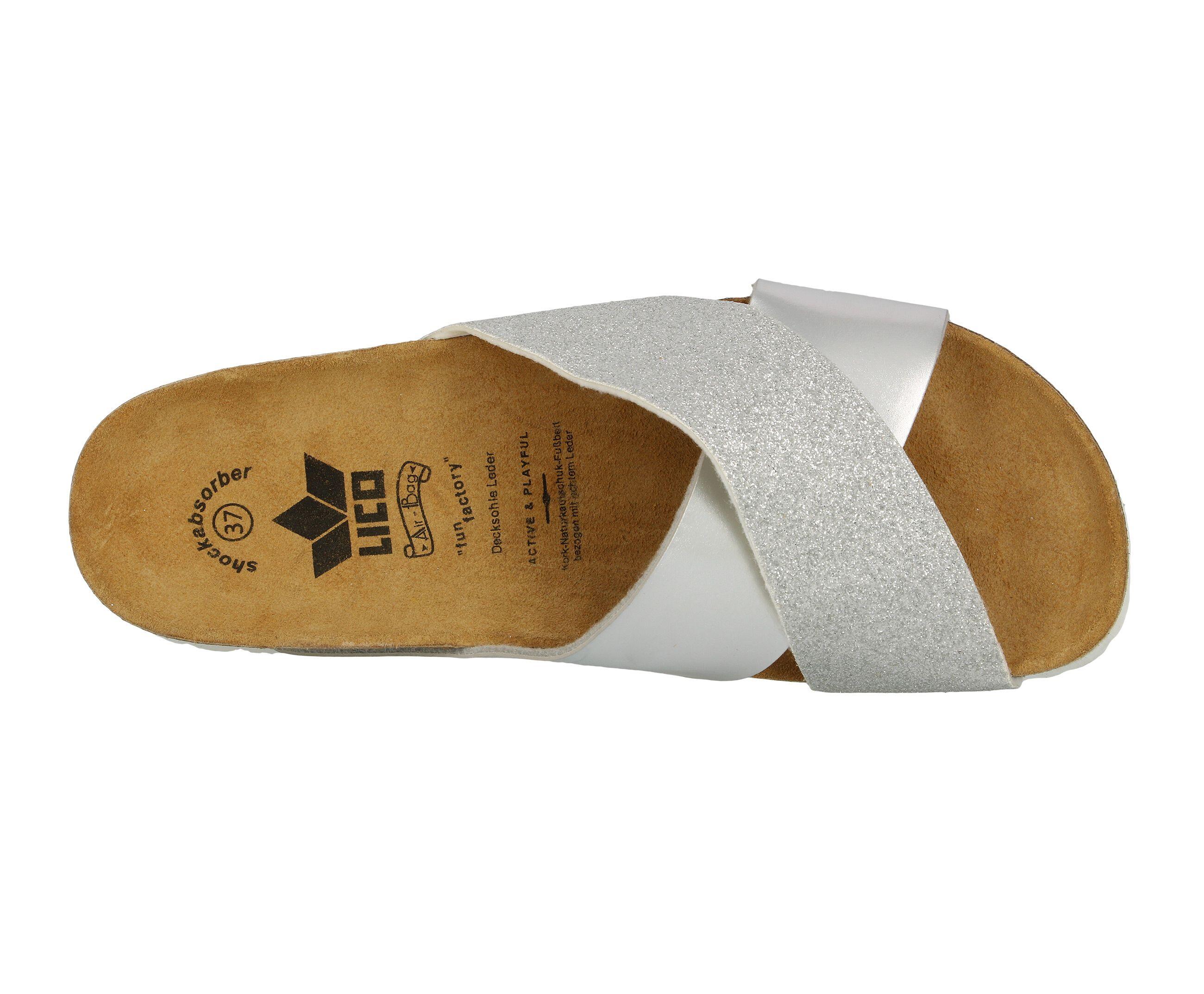 LICO Bioline Prime Pantolette Damen mit Lederdecksohle 5/6