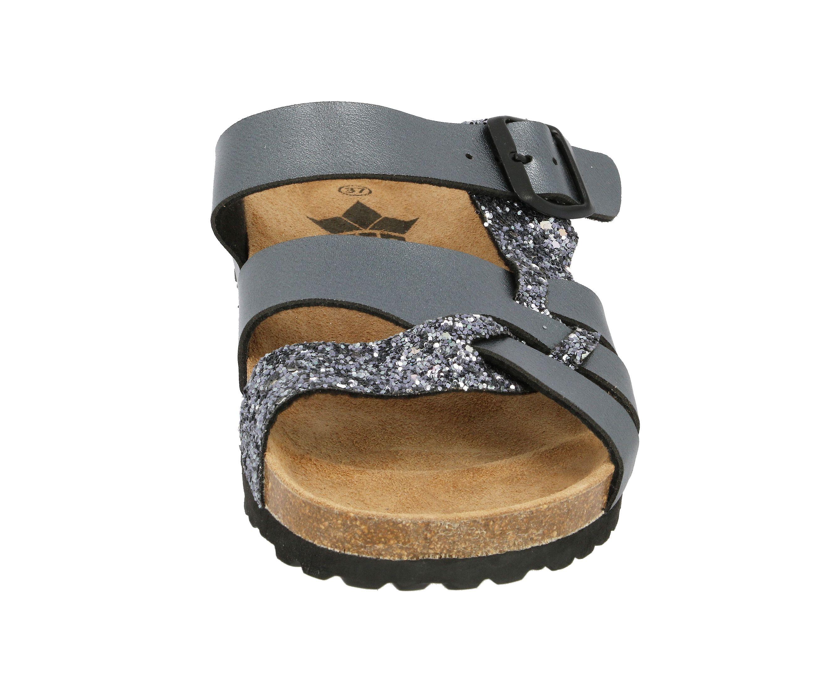 LICO Bioline Gleam Pantolette Damen mit Schnalle 3/6