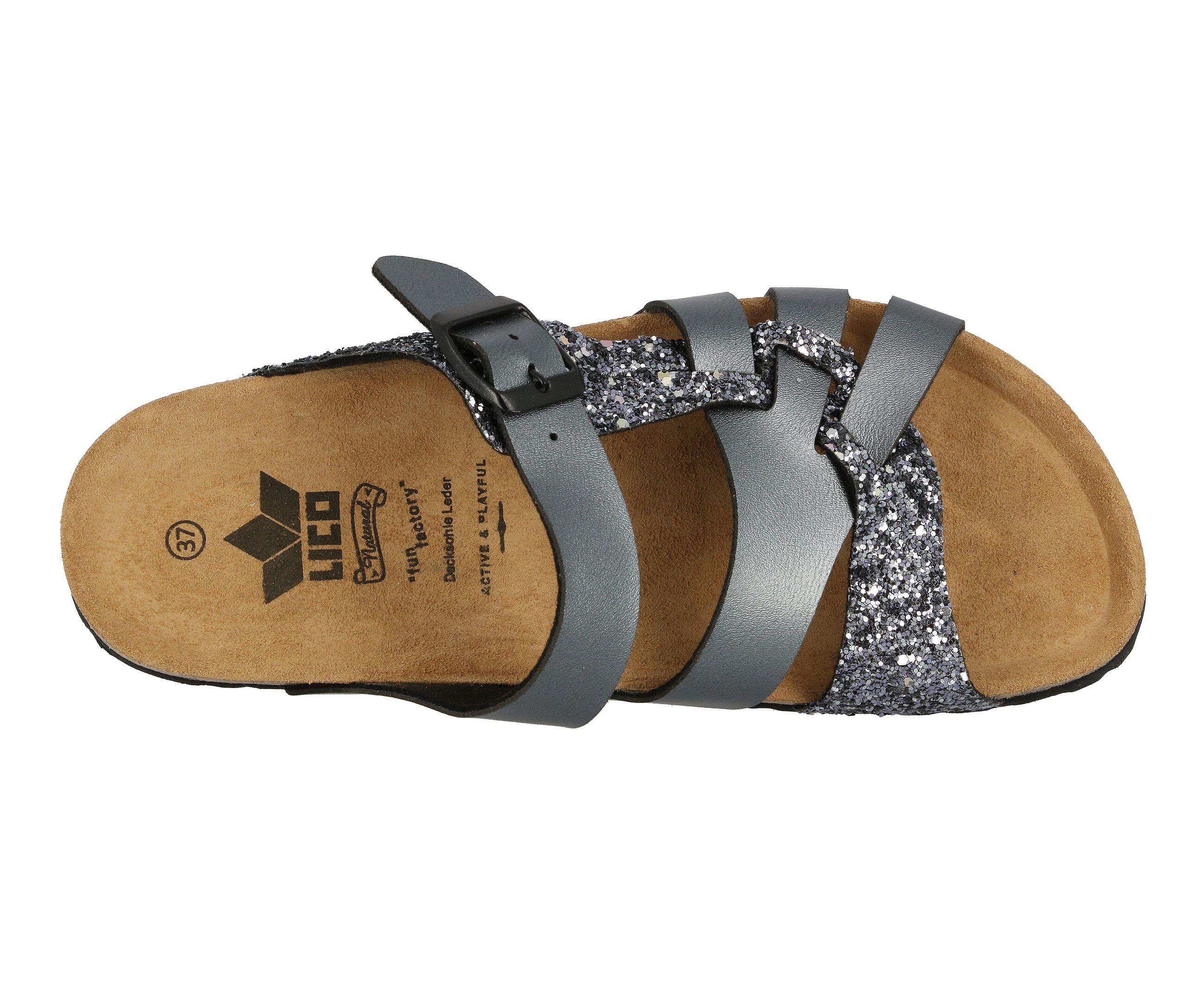 LICO Bioline Gleam Pantolette Damen mit Schnalle 5/6