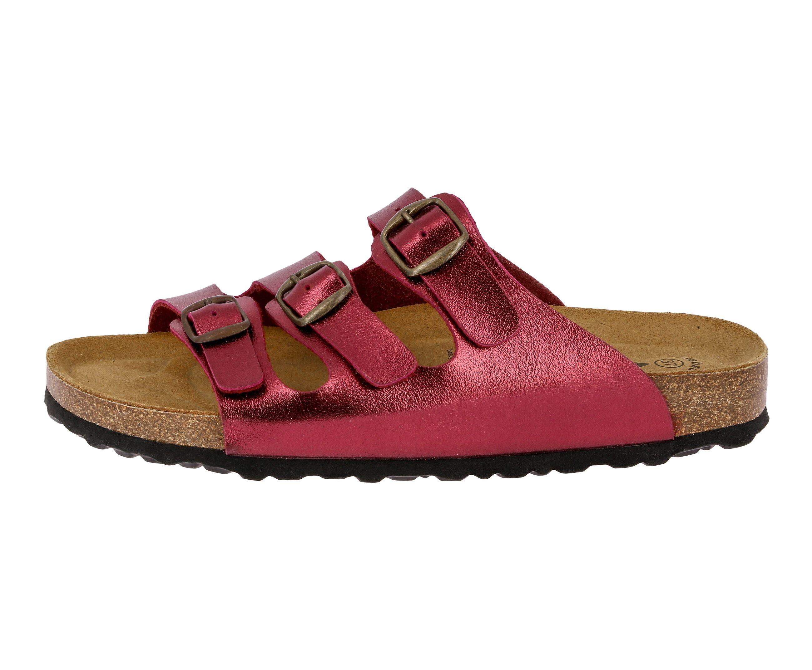 Pantolette Damen Schnallen LICO Bioline Lady Soft 2/6