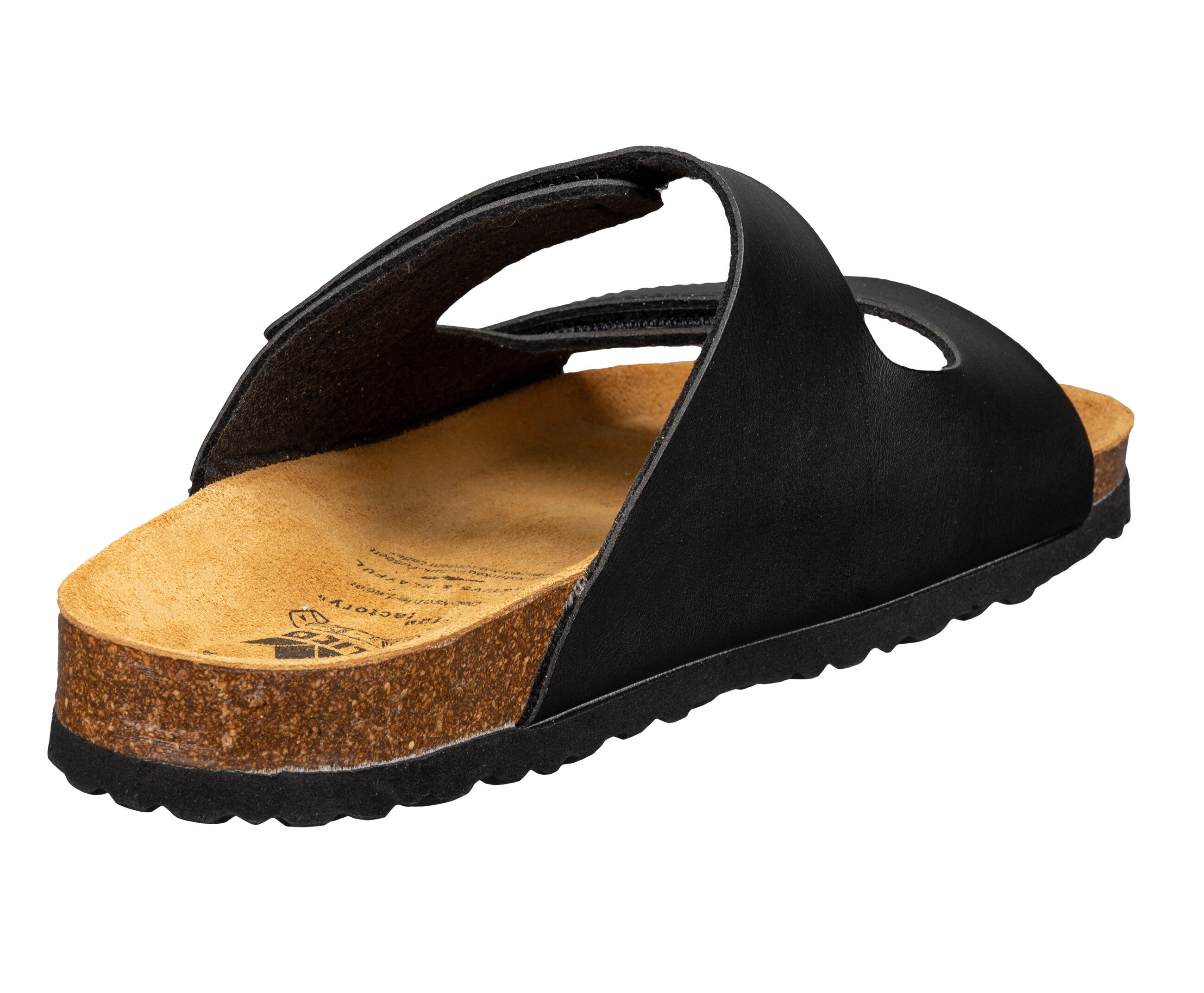 Mule - casual - uomo - regolabile con velcro - suola EVA ammortizzante - nero 4/6