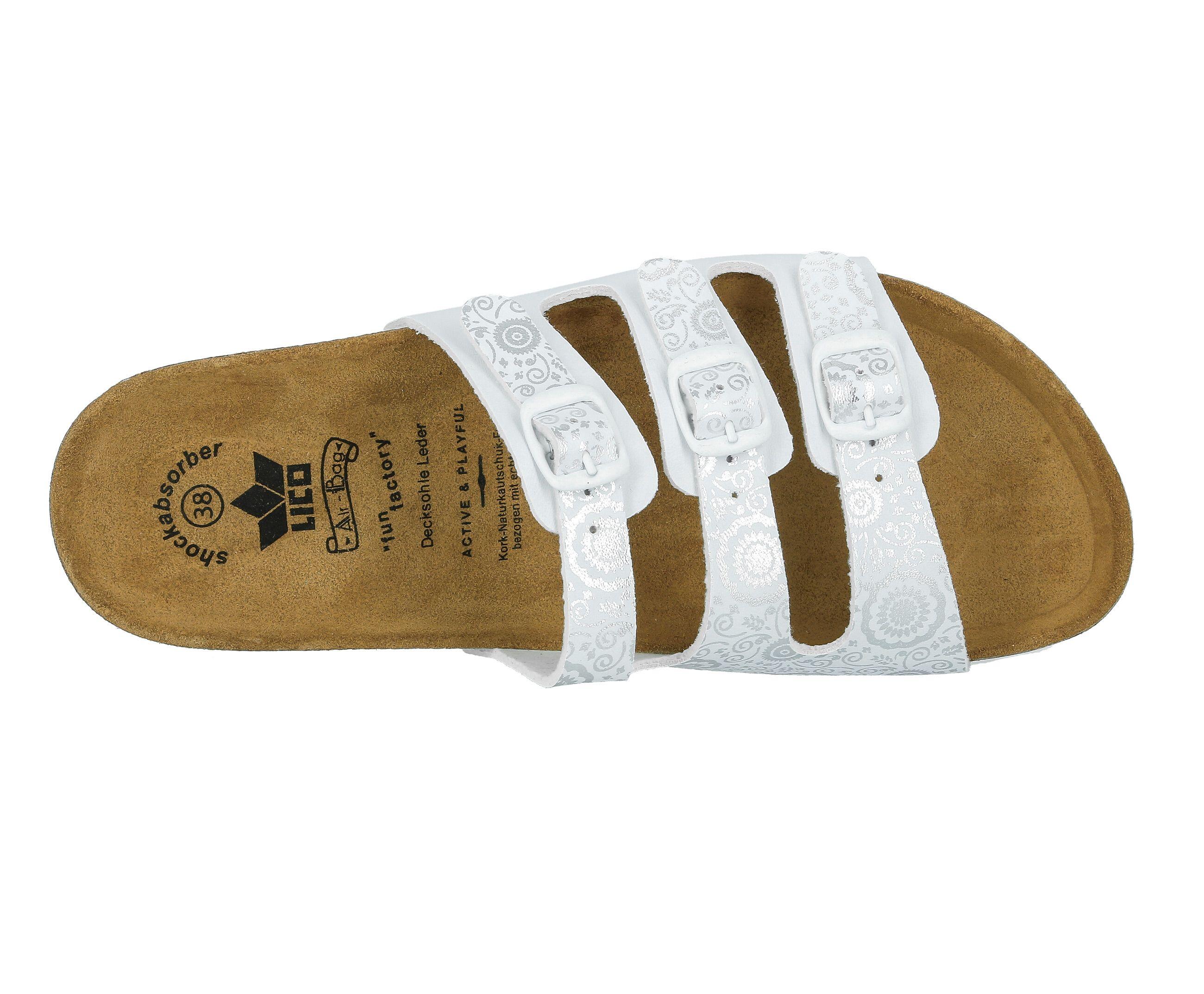 LICO Bioline Flower mulo donna con sottopiede in pelle 5/6