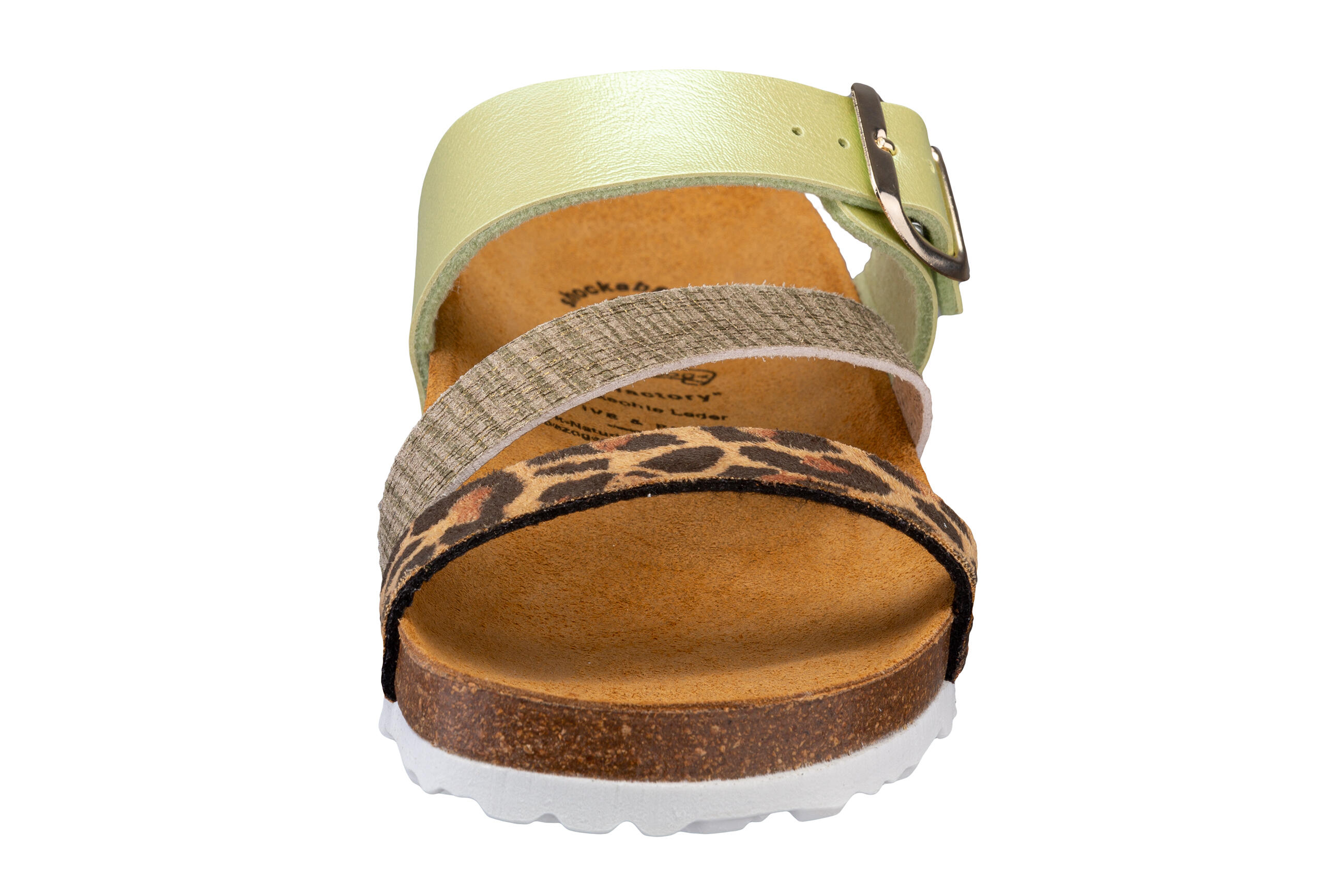 Pantolette Damen Schnallen LICO Natural Glitter 3/6
