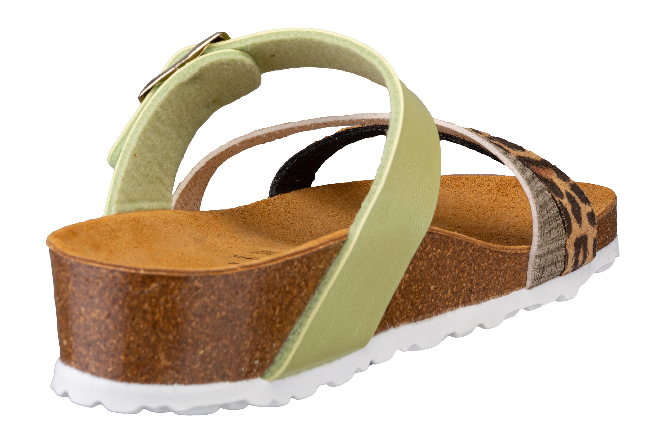 Pantolette Damen Schnallen LICO Natural Glitter 4/6