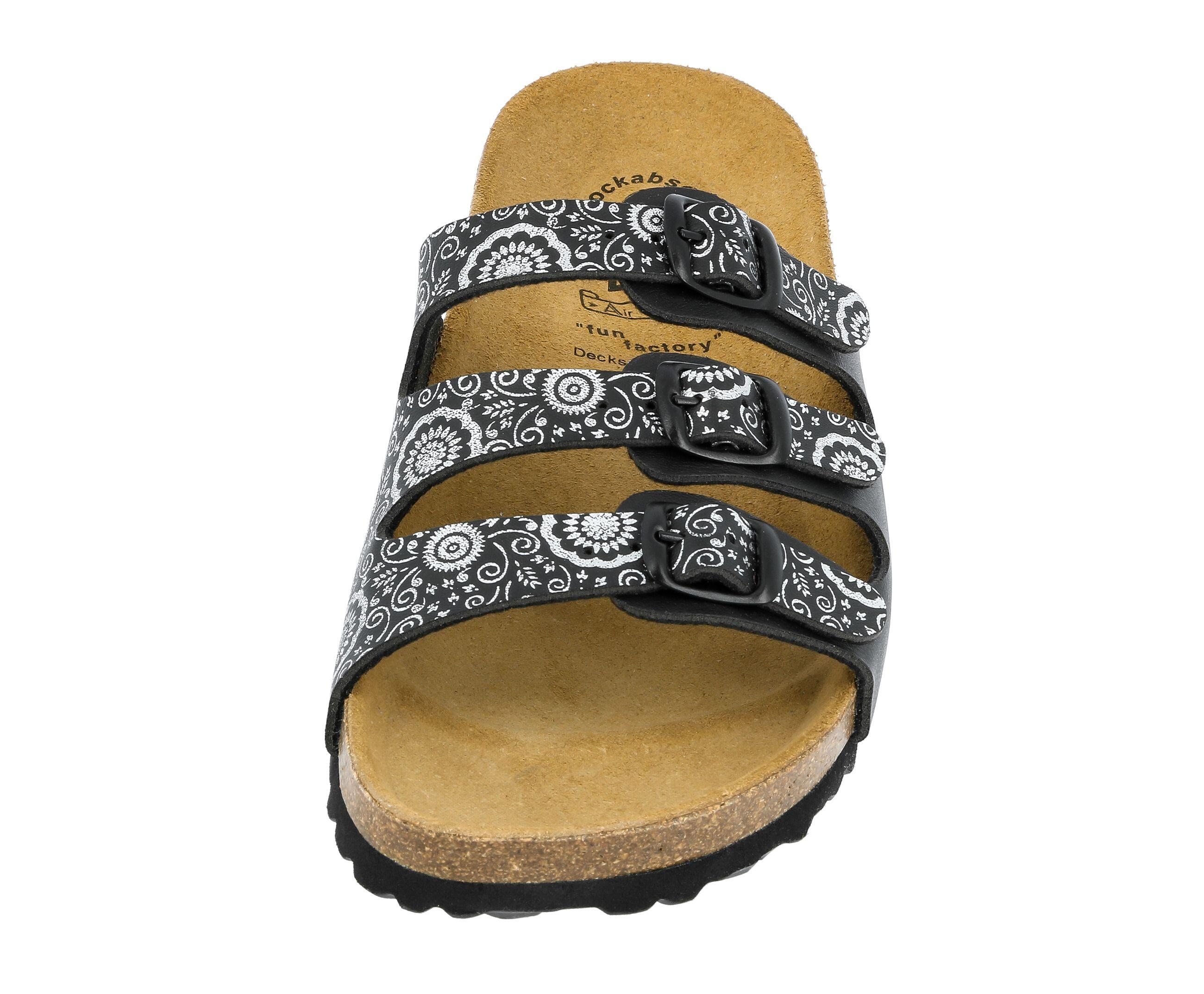Pantolette Damen Schnallen LICO Bioline Flower 3/6