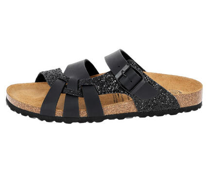 Pantolette Damen Schnallen LICO Bioline Gleam