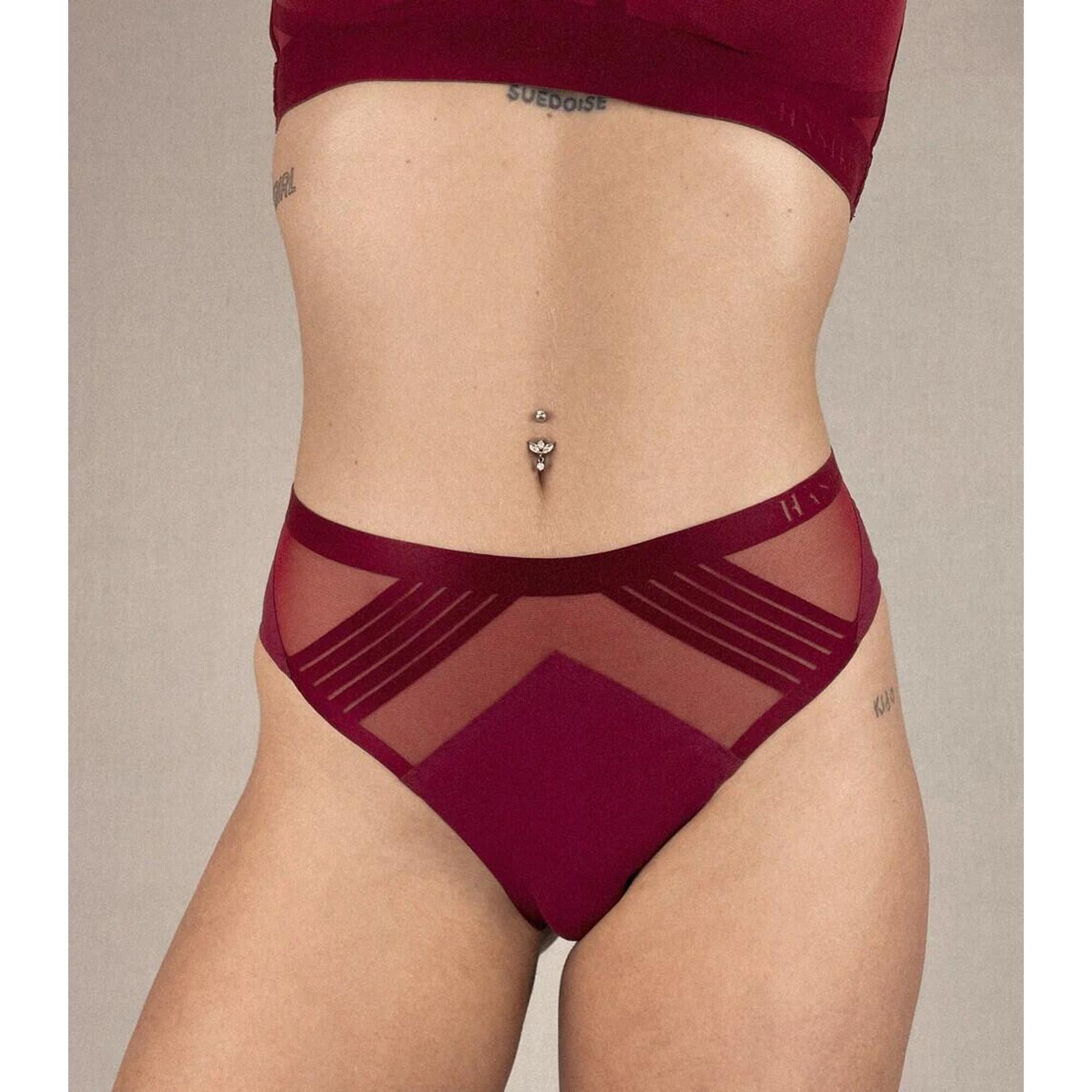 Hästko - Tanga De Sport Femme Hastko "n°23" Bordeaux Taille 1 (34/36/38) - Culotte - Rouge - Decathlon