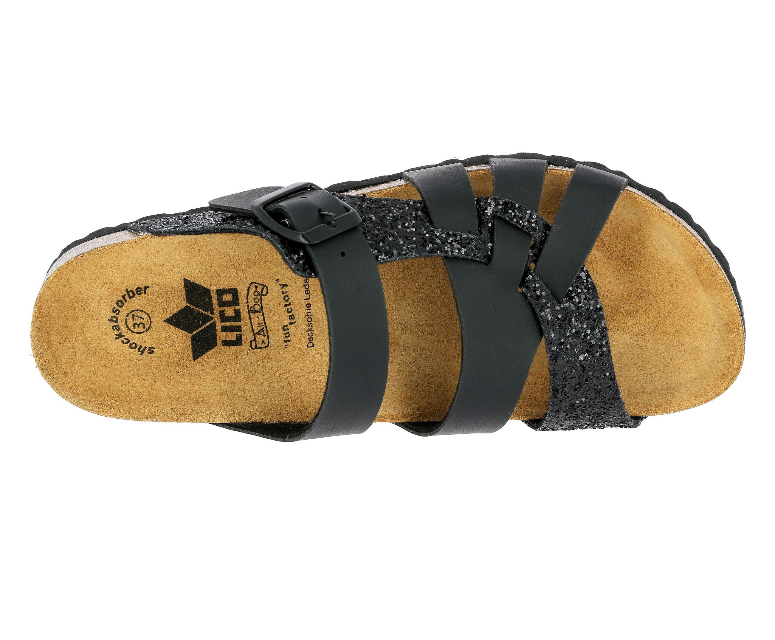 Pantolette Damen Schnallen LICO Bioline Gleam 5/7