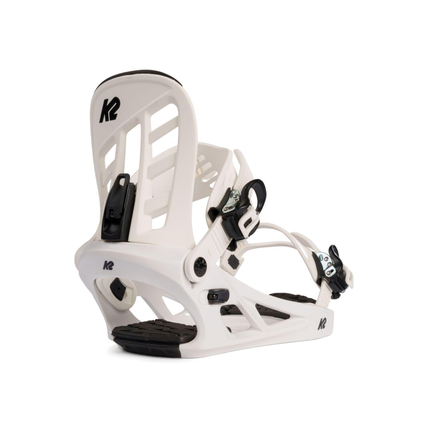 K2 - Fixations De Snowboard Youth White Garçon - Fixation De Snowboard - Blanc - 40 M - Decathlon